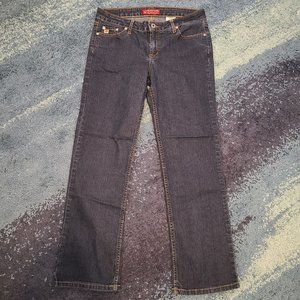 Vintage 2000s Y2K Paris Blues Women's / Juniors Size 9 Stretch Dark Blue Jeans